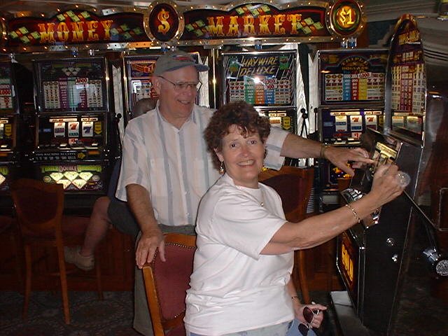Grangers play the slots.