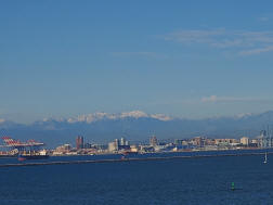 The view from our balcony as we leave the Port of Los Angeles